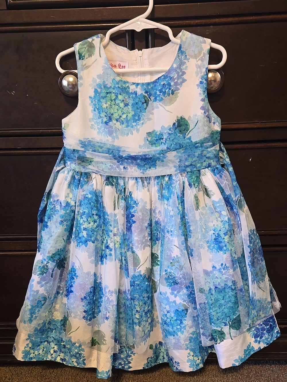 Girls Size 5t Blue Floral Dress